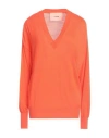 Floor Woman Sweater Orange Size L Merino Wool