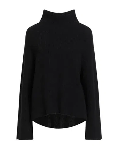 Floor Woman Turtleneck Black Size M Virgin Wool