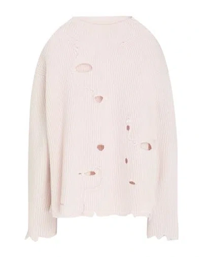 Floor Woman Turtleneck Light Pink Size L Merino Wool