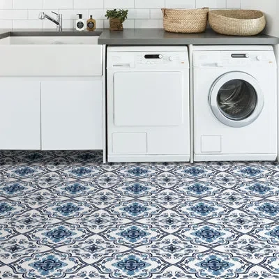 Floorpops 12" By 12" Luxury Vinyl Tile In Blue