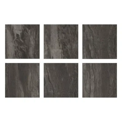 Floorpops 12" X 12" X 1.52mm Vinyl Tile In Dark Gray;dark Grey;gris Foncé