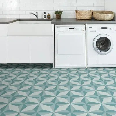 Floorpops 12'' X 12'' X 25.4 Mm Vinyl Tile In Blue
