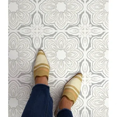 Floorpops 12'' X 12'' X 25.4 Mm Vinyl Tile In Gray