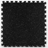 Floorpops Basalt Rubber Interlocking Tiles In Black