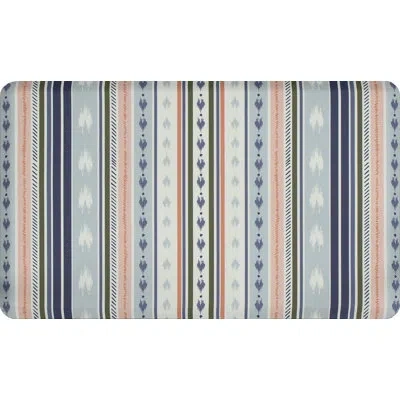 Floorpops Berkley Blue Anti-fatigue Comfort Mat In Gray