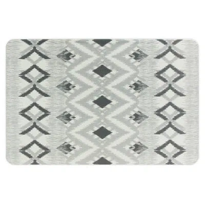 Floorpops Dierdre Grey Stone Quick Drying Mat In Gray