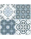 Floorpops Discontinued  Myriad Peel & Stick Floor Tiles In Blue
