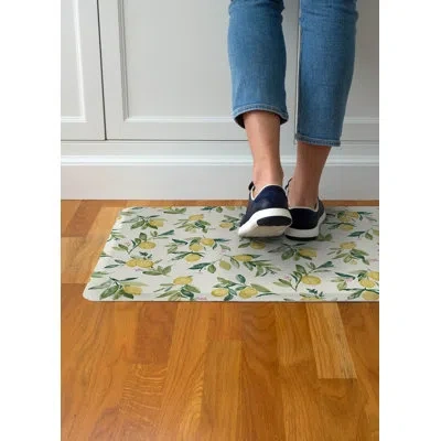 Floorpops Limon Yellow Anti-fatigue Comfort Mat