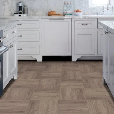 Floorpops Pickling 12" X 12" X 1.5mm Vinyl Plank In Light Gray