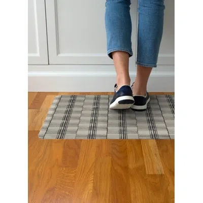 Floorpops Rooney Taupe Anti-fatigue Comfort Mat In Brown