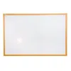 Floortex Lacquered Steel Magnetic Dry Erase Boards With An Oak Effect Frame - 18" X 24"