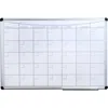 Floortex Steel Magnetic Monthly Planner Dry Erase Board With An Aluminium Frame 36" X 24"