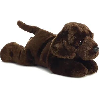 Flopsie Aurora  Max The Chocolate Lab Dog 12-inch Stuffed Animal Plush In Brown