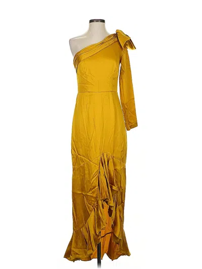 Pre-owned Flor Et.al Cocktail Dress In Yellow