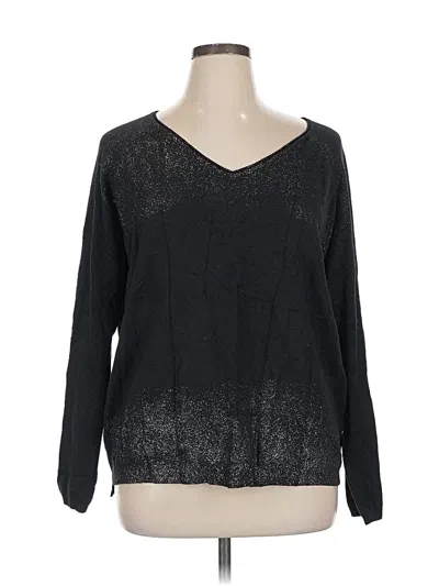 Pre-owned Flora Ashley Pullover Sweater In Black