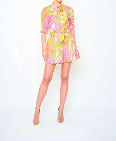 Flora Bea Adelina Dress In South Beach In Multi