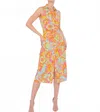 Flora Bea Adrianne Dress In Rainbow Beach In Multi