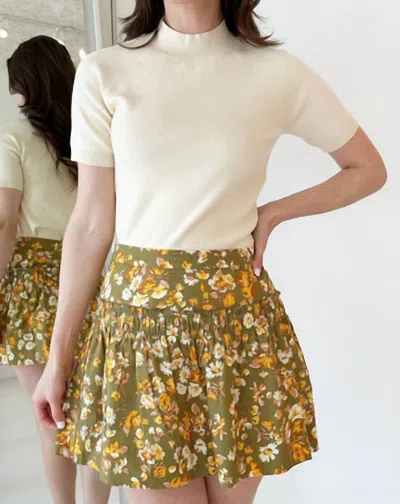 Flora Bea Amare Skirt In Hunter In Yellow