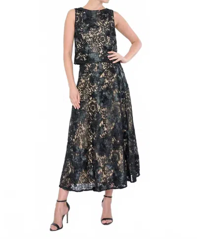 Flora Bea Bello Top In Black Lace In Multi