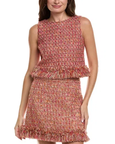 Flora Bea Bello Top In Maroon In Multi