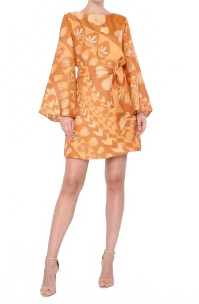 Flora Bea Brayden Mini Dress In Orange