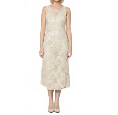 Flora Bea Callum Midi Dress In Luxe Lace In Multi