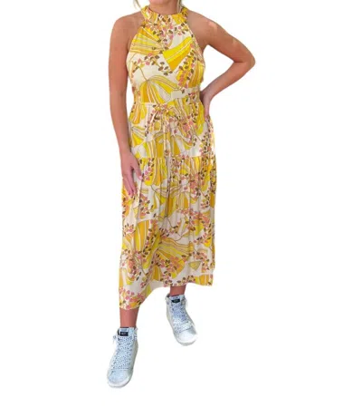 Flora Bea Chappell Dress In Yellow Multi