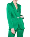 Flora Bea Charlene Blazer In Rosemary Green In Multi