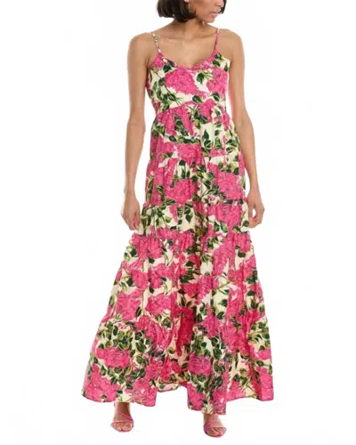 Flora Bea Davie Maxi Dress In Pink Antigua Island