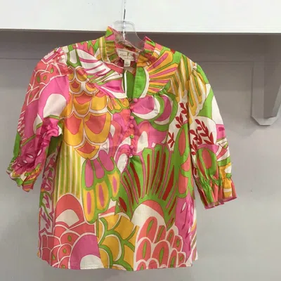 Flora Bea Edith Top In Tropicana In Multi