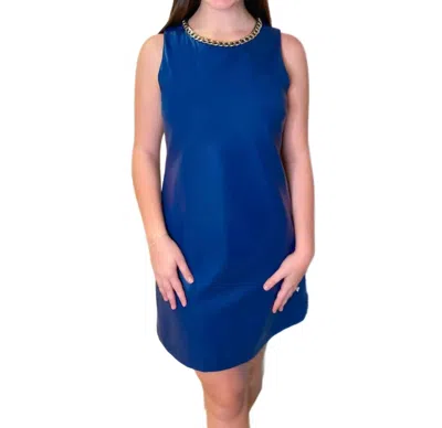 Flora Bea Ellis Dress In Gulf Navy In Blue