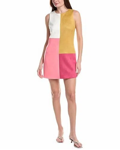 Flora Bea Ellis Mini Dress In Color Block In Multi