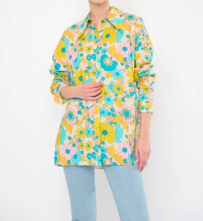 Flora Bea Elowyn Shirt In Cheery Ivory In Gold