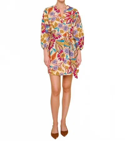 Flora Bea Esen Mini Dress In Sunset Cellars In Multi
