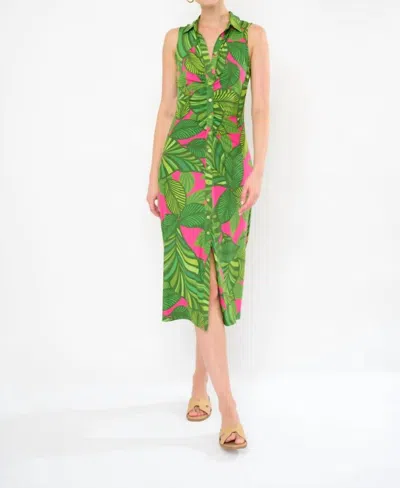 Flora Bea Farm Valle Long Dress In Green