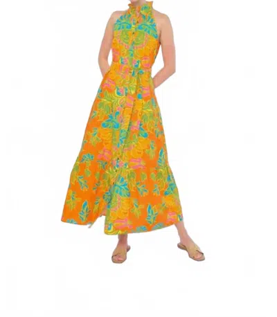 Flora Bea Fawn Dress In English Rose In Multi