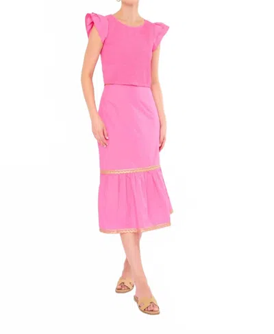 Flora Bea Galilea Skirt In Abloom In Pink