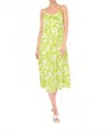 Flora Bea Kienna Midi Dress In Cultured Pearl Green In Green