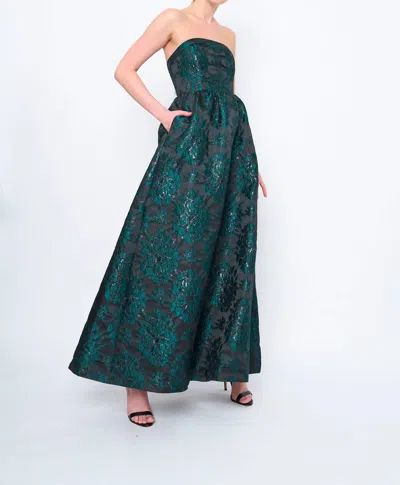 Flora Bea Mecca Dress In Forest Oak In Green
