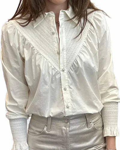 Flora Bea Meri Marshmallow Top In White