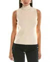 Flora Bea Miah Mock Neck Top In Cream In Neutral