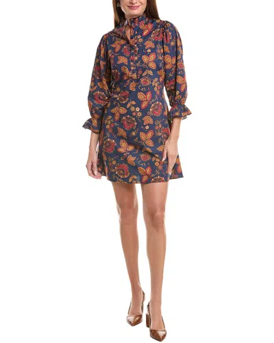Flora Bea Nyc Adelina Mini Dress In Blue