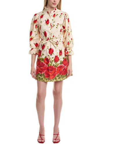 Flora Bea Nyc Adelina Mini Dress In Neutral