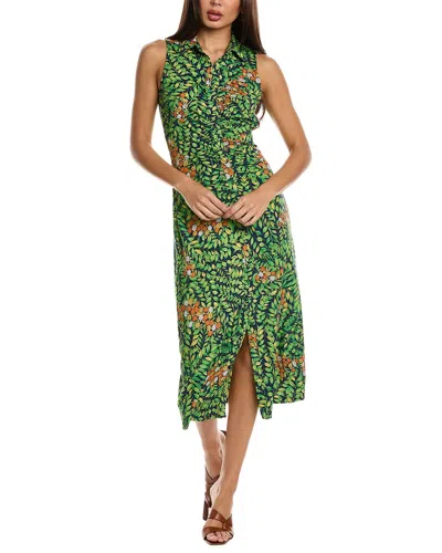 Flora Bee Cord Midi Dress (Black) main image 0
