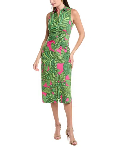 Flora Bea Nyc Adrianne Shirtdress In Green