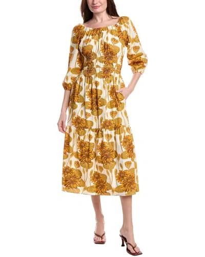 Flora Bea Nyc Bexley Maxi Dress In White
