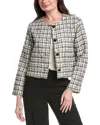 Flora Bea Nyc Brixley Tweed Jacket In Black