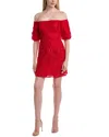 Flora Bea Nyc Cassandra Off The Shoulder Dress In Red