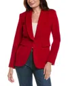 Flora Bea Nyc Charlene Wool Blazer In Red