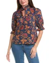 Flora Bea Nyc Edith Blouse In Blue